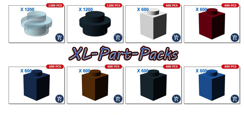 Neu bei BlueBrixx: XL-Part-Packs und Kiloware