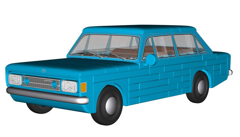 COBI 51 Opel Rekord C 1900L 1:35 24598 Vorderseite