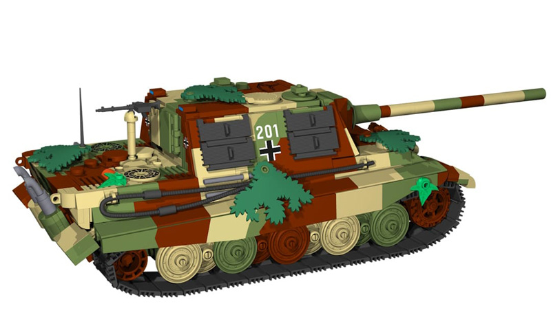 COBI 51 limited Edition Panzerjäger Tiger Jagdtiger 2579 Rückseite