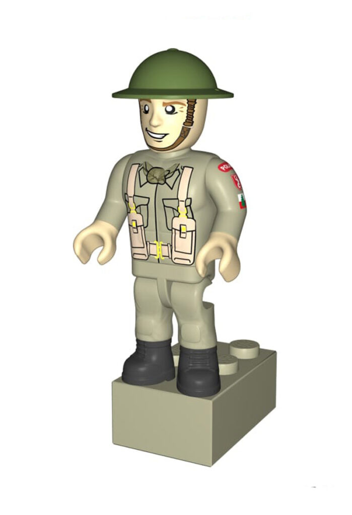 COBI 51 Schlüsselanhänger polnischer Soldat 1365