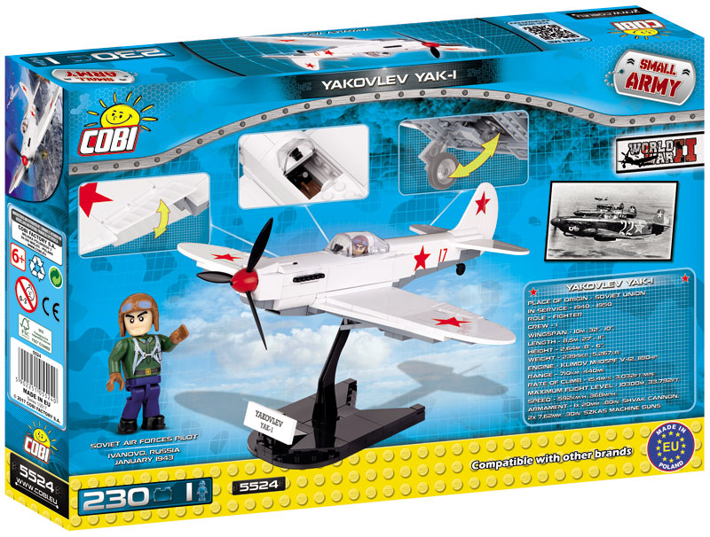 COBI Yakovlev YAK 1 5524 Box Rückseite