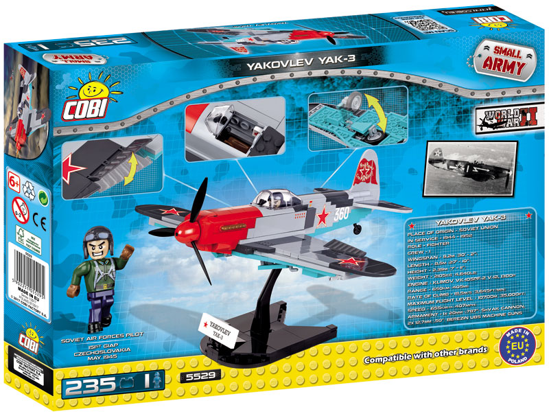 COBI News 51 Yakovlev YAK 3 5529 Box Rückseite