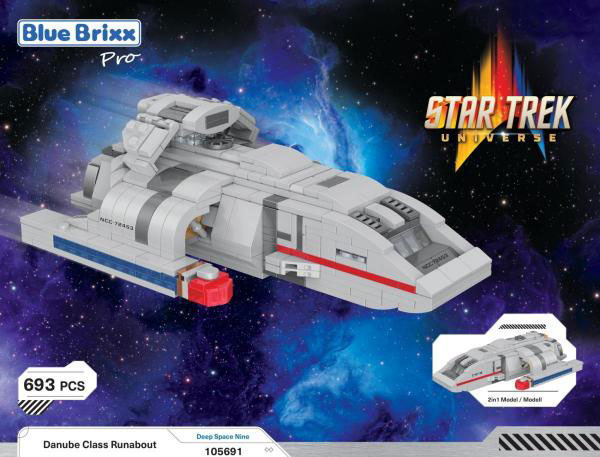 BlueBrixx Star Trek Danube Klasse Runabout Midsize 105691 Box Vorderseite