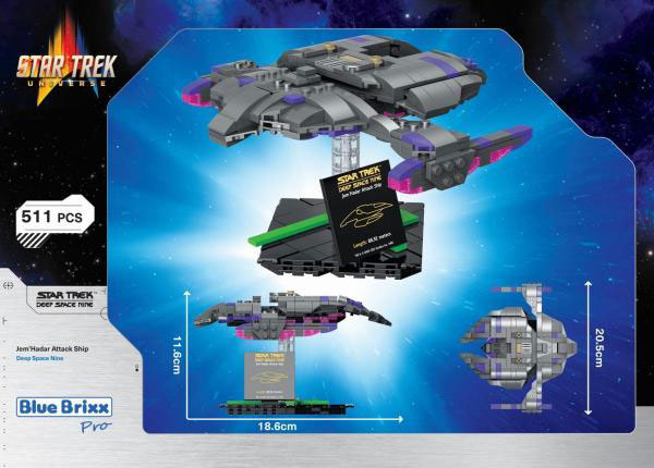 BlueBrixx Star Trek Jem Hadar Attack Ship 105686 Box Rückseite