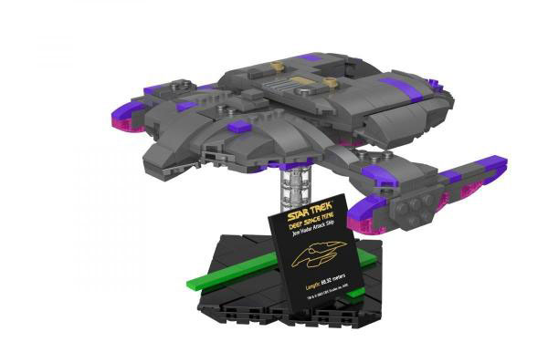 BlueBrixx Star Trek Jem Hadar Attack Ship 105686 Set mit Displayständer