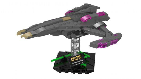 BlueBrixx Star Trek Jem Hadar Battleship 105695 Set auf Displayständer