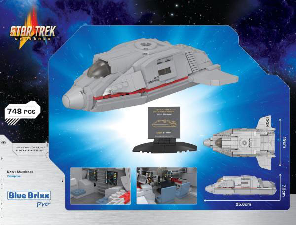 BlueBrixx Star Trek Shuttlepod I 105699 Box Rückseite
