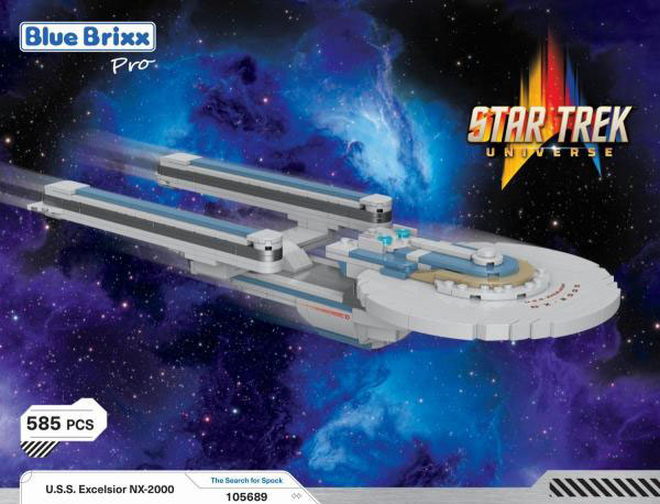 BlueBrixx Star Trek USS Excelsior NX-2000 105689 Box Vorderseite