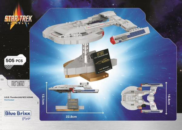 BlueBrixx Star Trek USS Thunderbird 105690 Box Rückseite