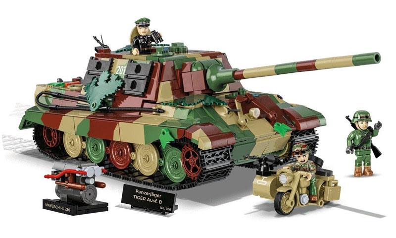 COBI limitierte Ausgabe Panzerjäger Tiger Jagdtiger 2579 komplettes Set