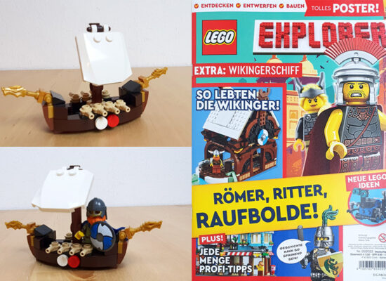 LEGO® Explorer Magazin Nr. 5/2023 mit Wikingerschiff