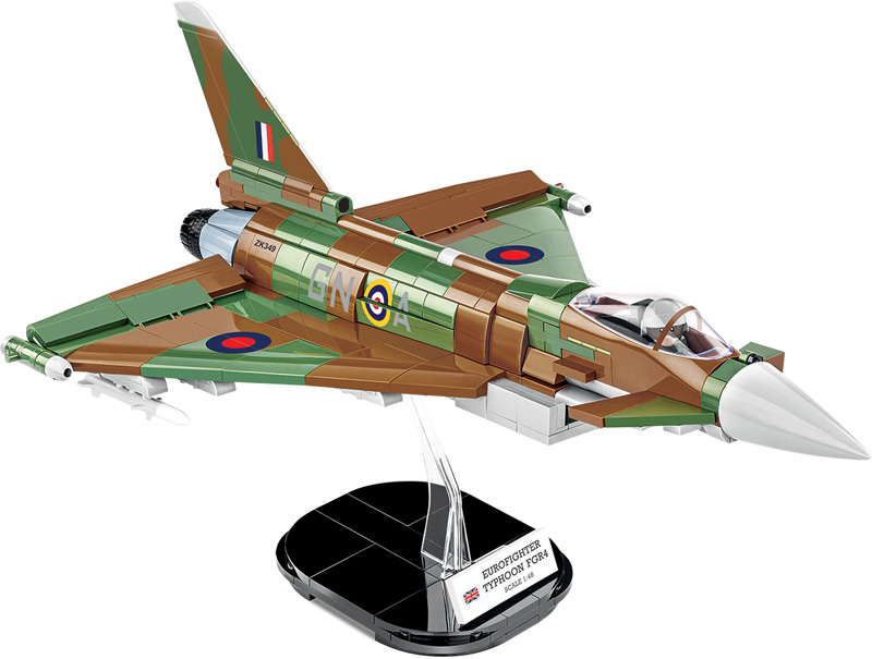 COBI Eurofighter Typhoon 5843 England Set auf Displayständer