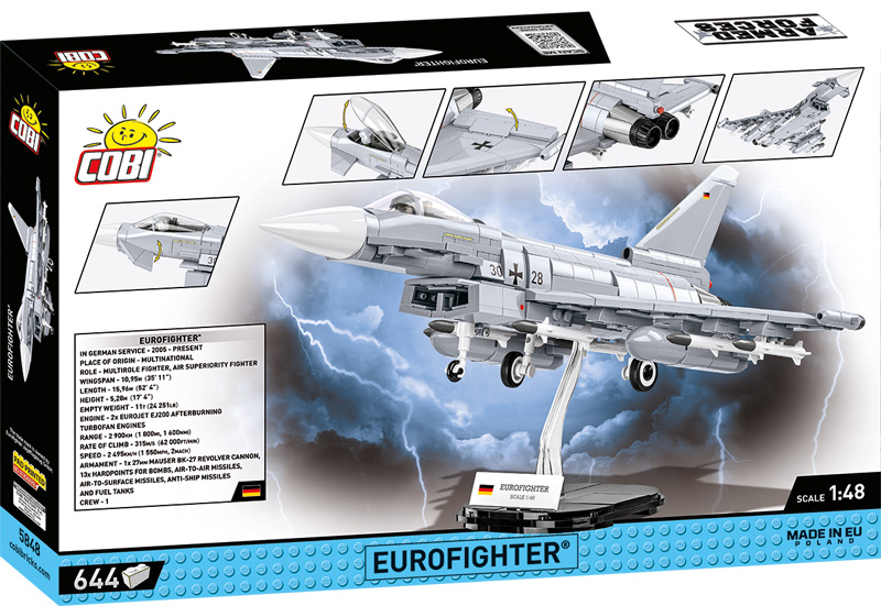 COBI Eurofighter 5848 Box Rückseite
