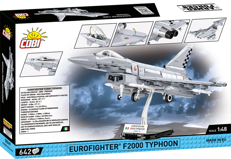 COBI Eurofighter F2000 Typhoon 5849 Box Rückseite