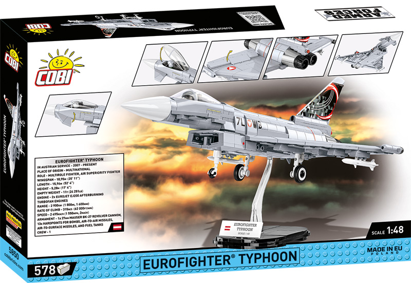 COBI Eurofighter 5850 Österreich Box Rückseite