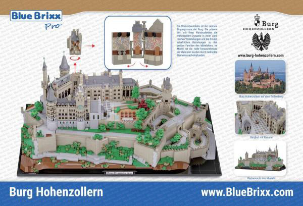 BlueBrixx Burg Hohenzollern Box Rückseite