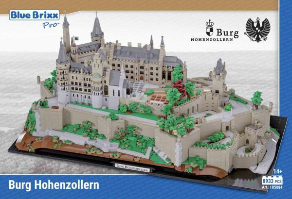 BlueBrixx Burg Hohenzollern Box Vorderseite