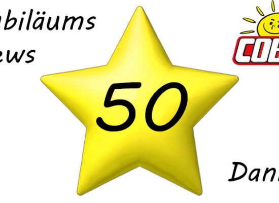 Jubiläumsnews und weitere News aus der COBI-Welt (#50)