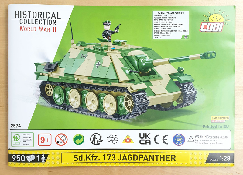 COBI Jagdpanther Sd.Kfz 173 2574 Bauanleitung