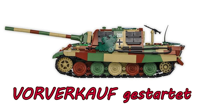 COBI limitierte Ausgabe Panzerjäger Tiger Jagdtiger 2579 Vorverkauf gestartet