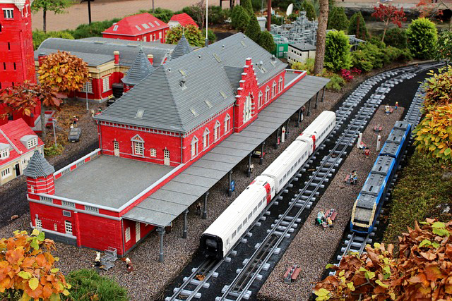 Bauspielbahntreffen LEGO-Ausstellung 2023 Eisenbahn