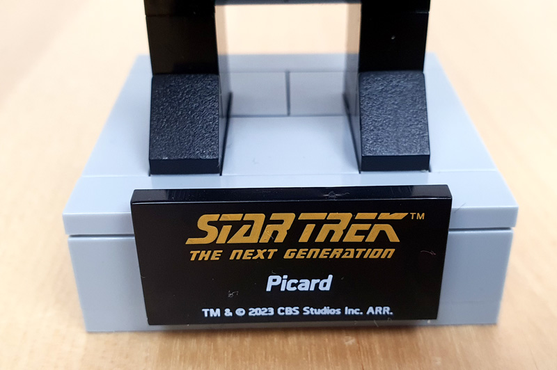 BlueBrixx Star Trek Picard 105447 Detail Typenschild