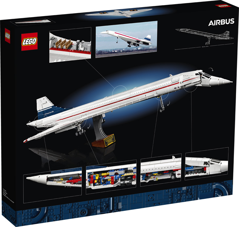 LEGO Icons Concorde 10318 Box Rückseite