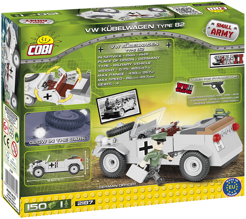 COBI Kübelwagen 2187 Box Rückseite