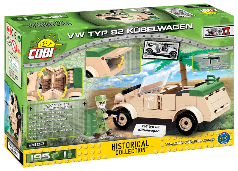 COBI 2402 Kübelwagen Box Rückseite