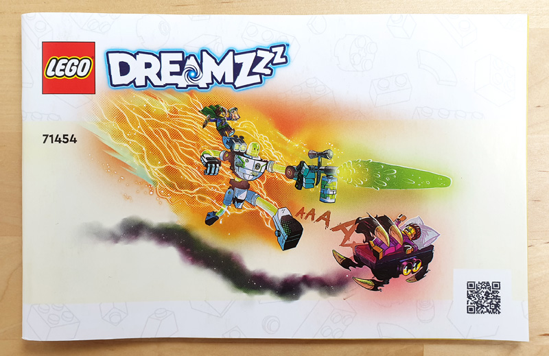 LEGO DreamZzz 71454 Mateo und Roboter Z-Blob Bauanleitung Vorderseite