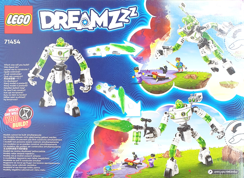 LEGO DreamZzz 71454 Mateo und Roboter Z-Blob Box Rückseite