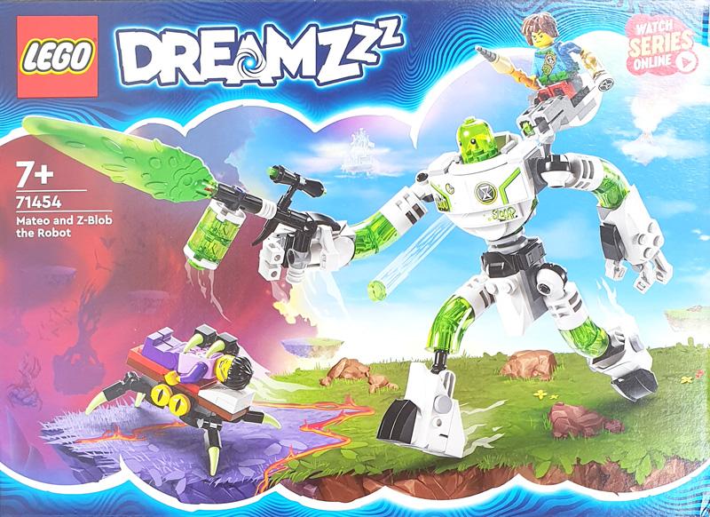 LEGO DreamZzz 71454 Mateo und Roboter Z-Blob Box Vorderseite