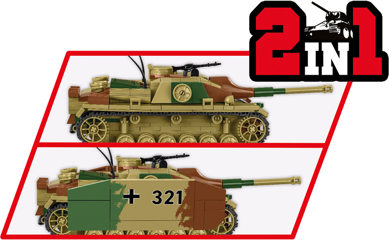 COBI 2285 StuG III Sturmgeschütz Ausf. G Executive Edition erhältlich 2-in-1-Modell