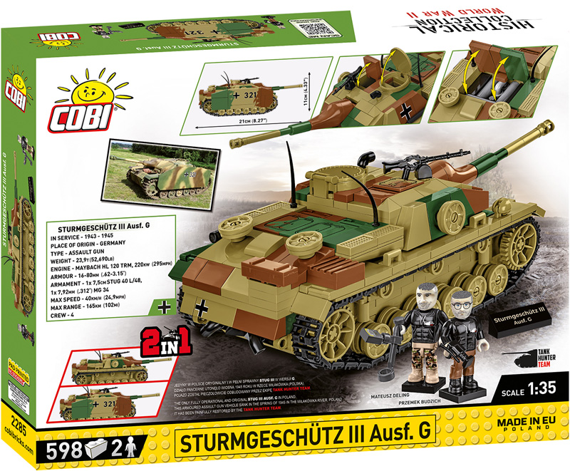 COBI 2285 StuG III Sturmgeschütz Ausf. G Executive Edition erhältlich Box Rückseite