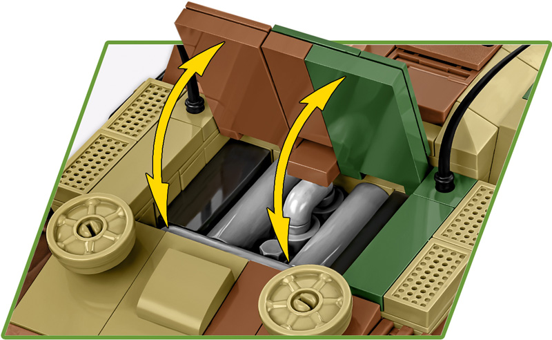 COBI 2285 StuG III Sturmgeschütz Ausf. G Executive Edition erhältlich Innenleben Detail