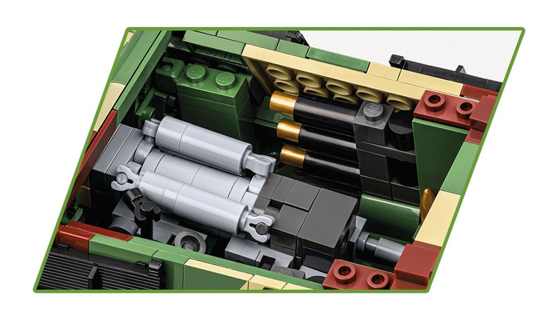 Cobi 2580 Jagdtiger Detail Innenausstattung