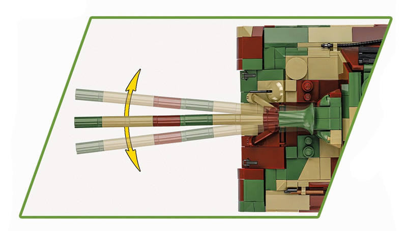 Cobi 2580 Jagdtiger Detail Kanonenrohr
