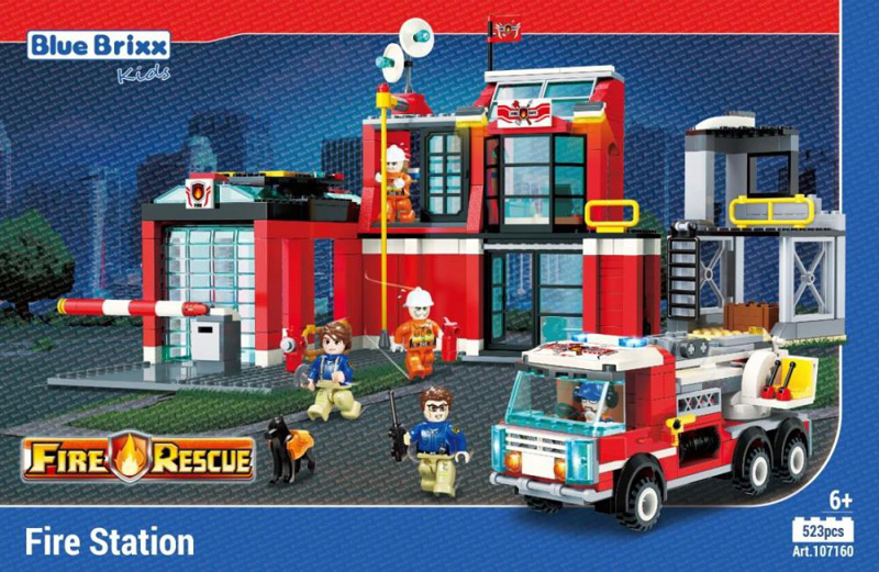 BluBrixx Kids Stadtfeuerwehr 107160 Box