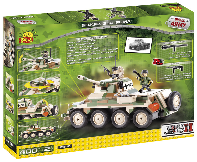 COBI Sd.Kfz 234 Puma 2446 Box Rückseite