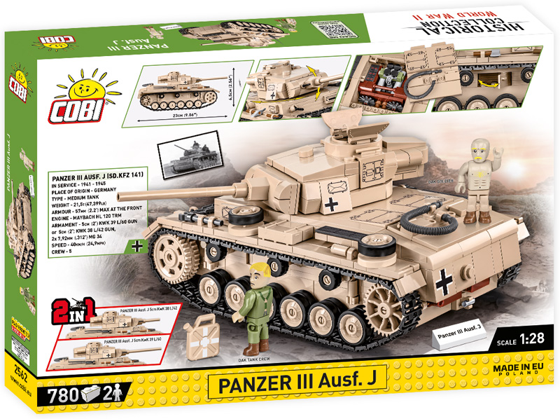 COBI Panzer III Ausf J 2562 Box Rückseite