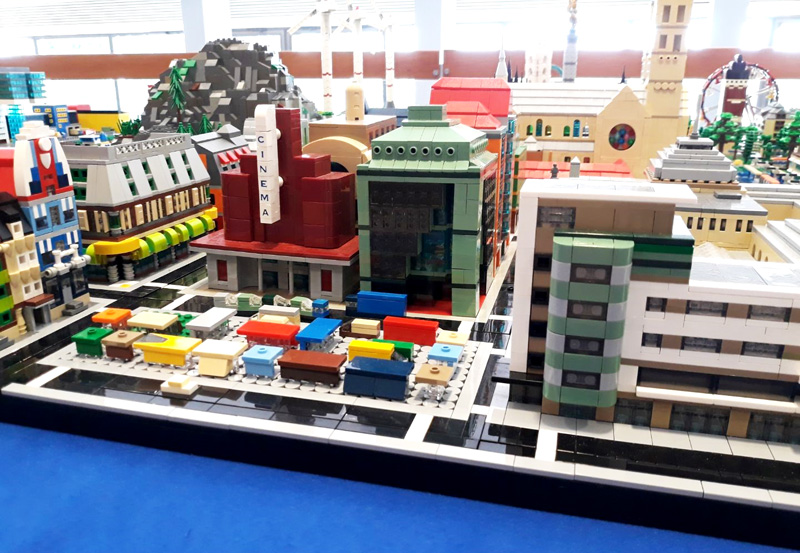 LEGO-Ausstellung Kloster Machern 2023 Markt Micropolis