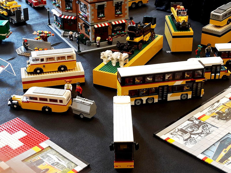 LEGO-Ausstellung Kloster Machern 2023 Aussteller Wolfgang Schweizer Postbusse