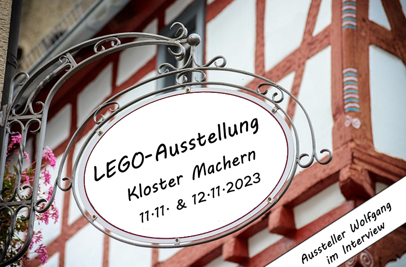 LEGO-Ausstellung Kloster Machern 2023 Wolfgang Aussteller Titel