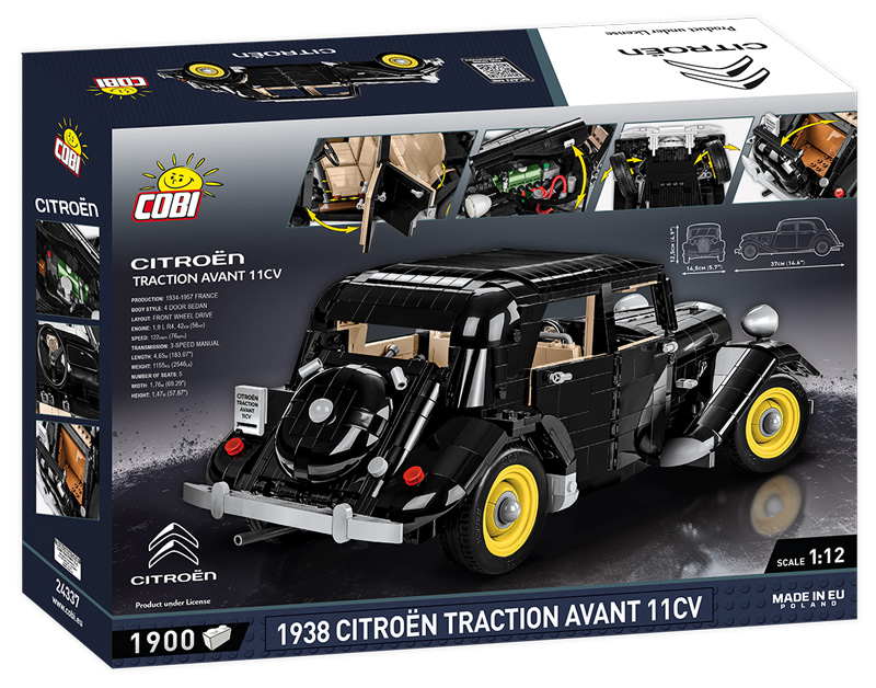 COBI 1938 Citroen Traction Avant 11 Cv Box Rückseite