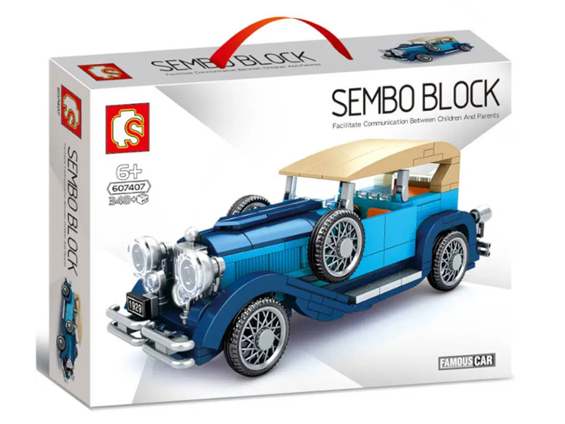 SEMBO blauer Oldtimer S-607407 Box
