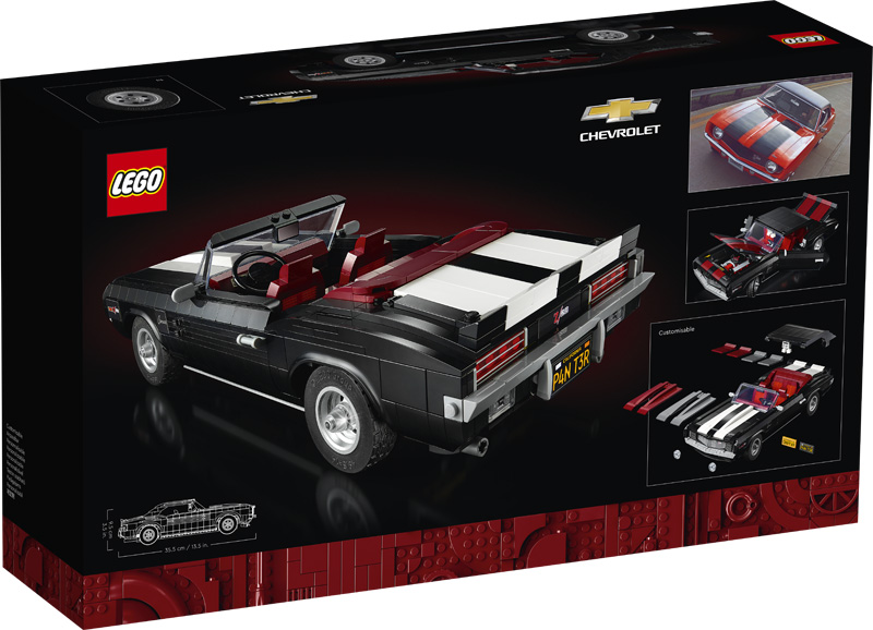 LEGO Chevrolet Camaro Z28 10304 Box hinten