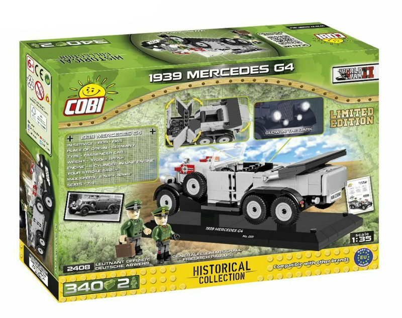 COBI 2408 Limited Edition 1939 Mercedes G4 Box Rückseite