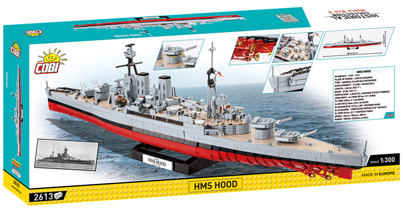 COBI HMS Hood 4830 Box Rückseite