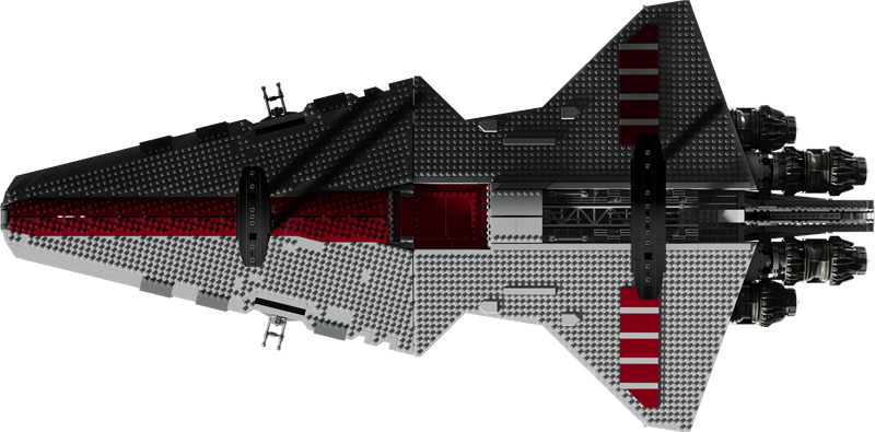LEGO Star Wars Angriffskreuzer Venator UCS 75367 Unterseite