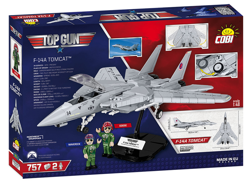 COBI Top Gun Tomcat 5811A Box Rückseite